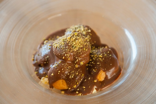 Profiteroles with Chocolate Ganache